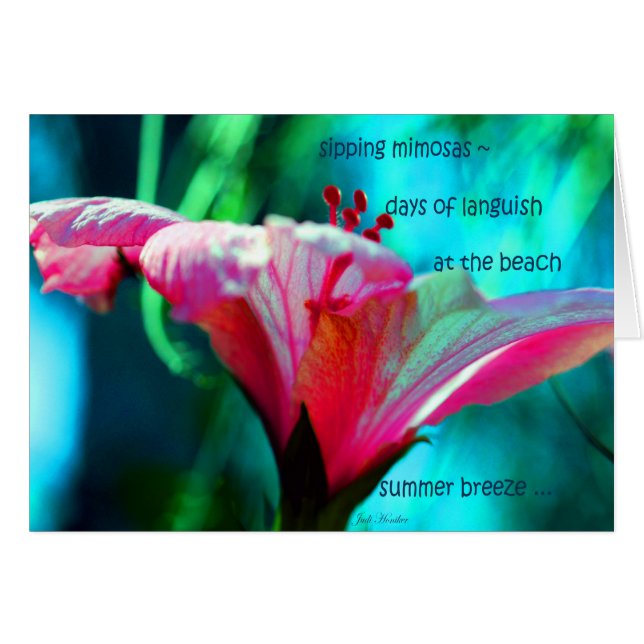 Summer Breeze ~ "at the Beach" (Voorkant Horizontaal)