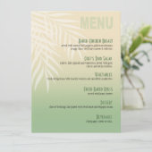 Summer Breeze Beach menu | jade (Staand voorkant)