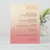 Summer Breeze Beach menu | Roze (Staand voorkant)