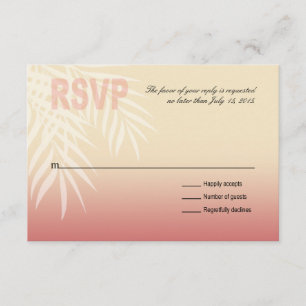 Summer Breeze Beach RSVP   Roze Kaartje