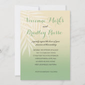 Summer Breeze Beach Wedding | jade Kaart (Voorkant)