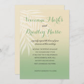 Summer Breeze Beach Wedding | jade Kaart (Voorkant / Achterkant)