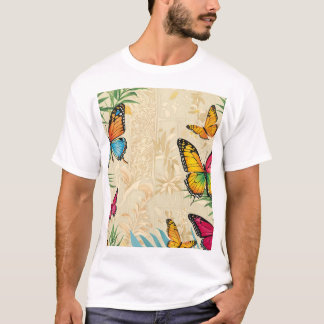 Summer Breeze Butterfly T-Shirt Design