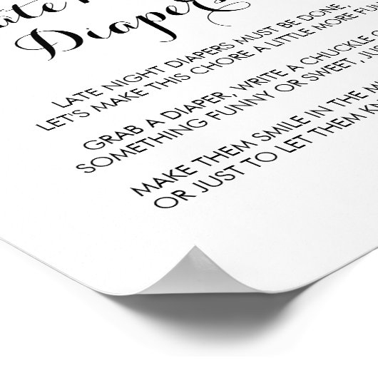 Summer Breeze Floral laat 's nachts diaplasteken Poster (Hoek)