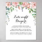 Summer Breeze Floral laat 's nachts diaplasteken Poster (Voorkant)