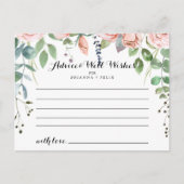 Summer Breeze Floral Weddenschap Card Briefkaart (Voorkant)