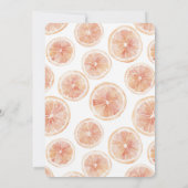 Summer Breeze Grapefruit Bruiloft Kaart (Achterkant)