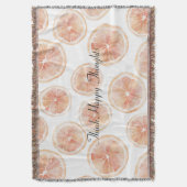 Summer Breeze Grapefruit Deken (Voorkant Verticaal)