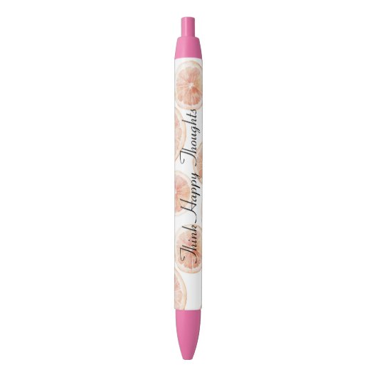 Summer Breeze Grapefruit Zwarte Inkt Pen (Voorkant Verticaal)