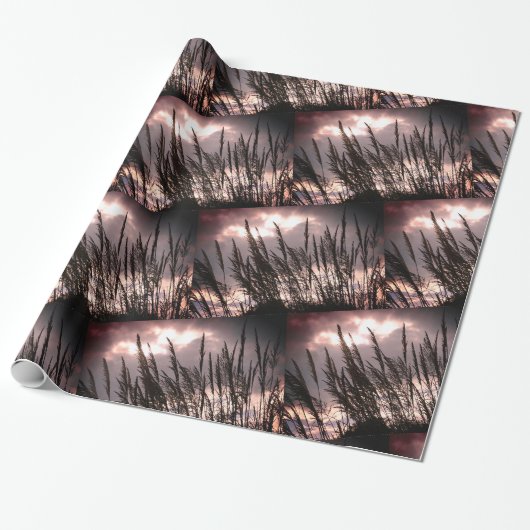 Summer Breeze, Grass, Skies Foto Cadeaupapier (Uitgerold)