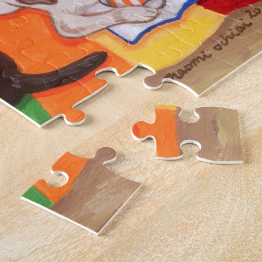 Summer Breeze Labradors schilderen Legpuzzel (Zijkant)