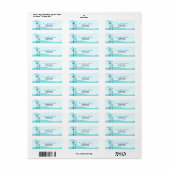 Summer Breeze Palm Trees Return Address Label (Full Sheet)
