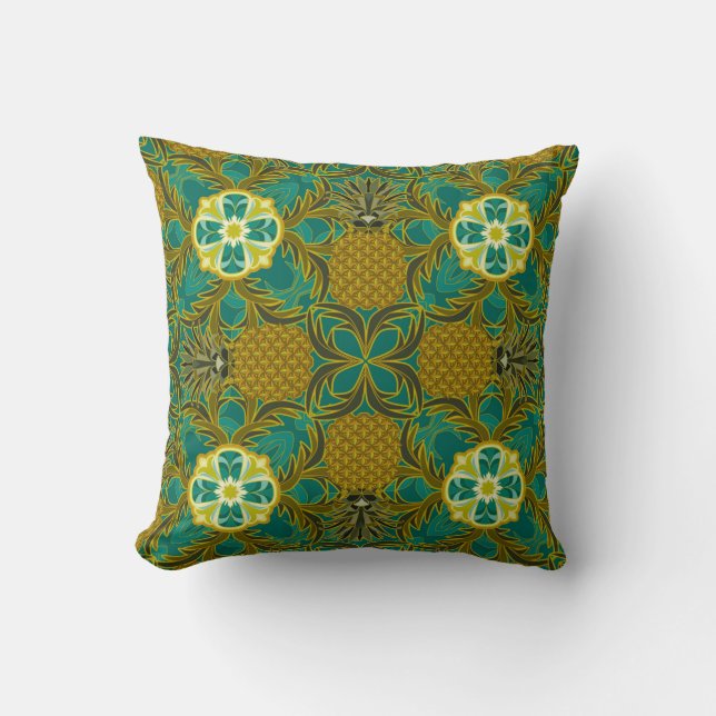Summer Breeze Pineapple Pillow Kussen (Voorkant)