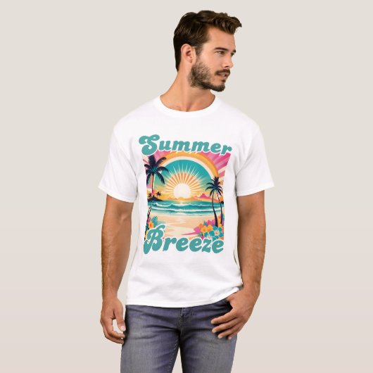 Summer Breeze Retro Graphic Shirt (Voorkant volledig)