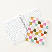 Summer Bright en Retro geruit Notitieboek (Binnen)