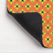 Summer Bright Oranje Yellow Green Diamond Pattern Muismat (Hoek)