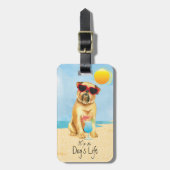 Summer Brussels Griffon Bagagelabel (Voorkant verticaal)