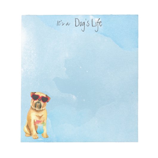 Summer Brussels Griffon Notitieblok (Voorkant)