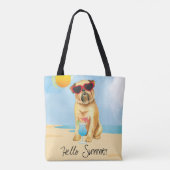 Summer Brussels Griffon Tote Bag (Achterkant)