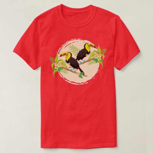Summer bTropical Bird Toucan T-shirt (Design voorkant)