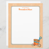 Summer Bucket List Ongevoerd Papieren Blad (Voorkant / Achterkant)