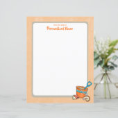 Summer Bucket List Ongevoerd Papieren Blad (Staand voorkant)