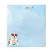 Summer Bulldog Notitieblok (Voorkant)