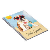 Summer Bulldog Notitieboek (Rechterzijde)