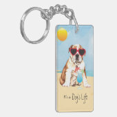 Summer Bulldog Sleutelhanger (Voorkant Links)