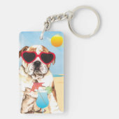 Summer Bulldog Sleutelhanger (achterkant)