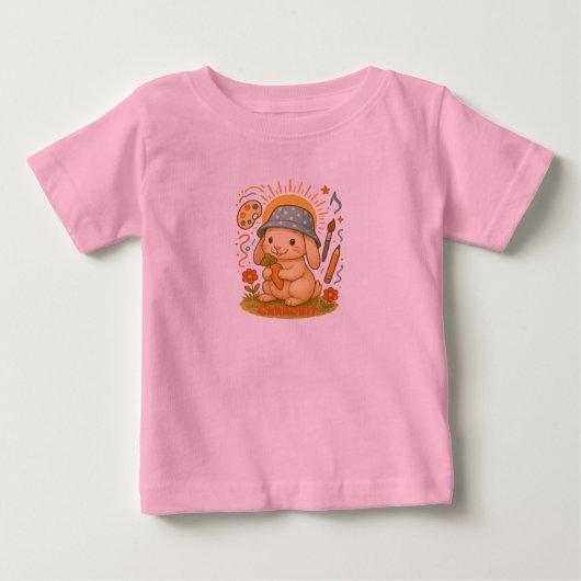 Summer Bunny Delight: T-shirt voor Schattigee Kind (Voorkant)