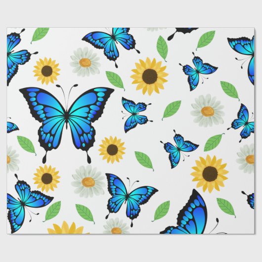 Summer Butterflies Cadeaupapier (Vlak)