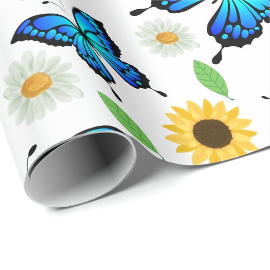 Summer Butterflies Cadeaupapier (Rol Hoek)