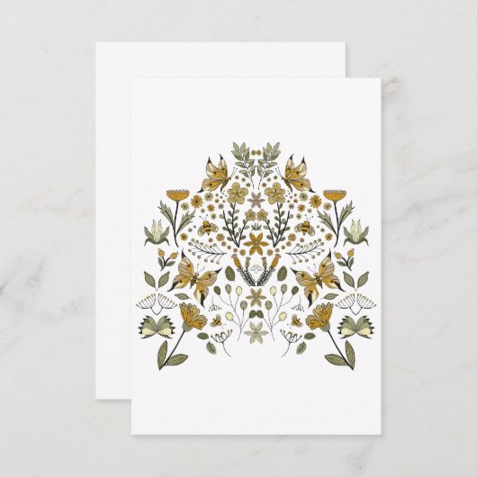 Summer Butterflies Kaart (Voorkant / Achterkant)