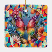 Summer Butterflies Keramisch Ornament (Achterkant)
