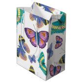 Summer Butterflies Medium Cadeauzakje (Achterkant Gekanteld)