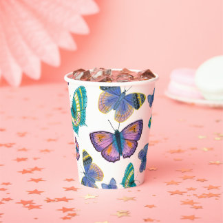 Summer Butterflies Papieren Bekers