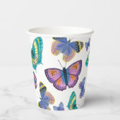 Summer Butterflies Papieren Bekers (Achterkant)