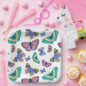 Summer Butterflies Papieren Bordje (Feest)