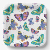 Summer Butterflies Papieren Bordje (Voorkant)