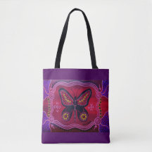 Summer Butterfly Canvas tas