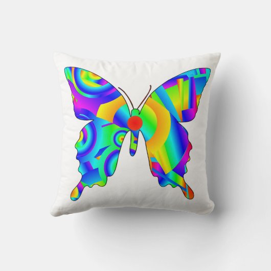 Summer Butterfly Cushion Kussen (Achterkant)