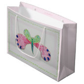 Summer Butterfly Gift Bag Groot Cadeauzakje (Voorkant Gekanteld)