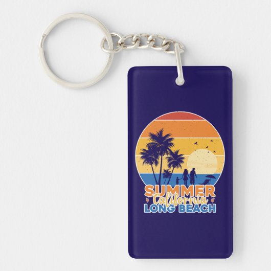 Summer California Long Beach-66594 Sleutelhanger (Voorkant)