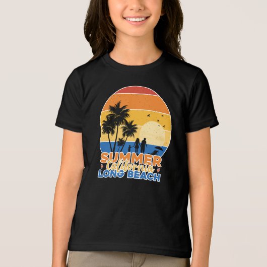 Summer California Long Beach-66594 Tri-Blend Shirt (Voorkant)