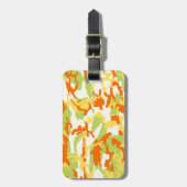 Summer Camo Pattern Bagagelabel (Voorkant verticaal)