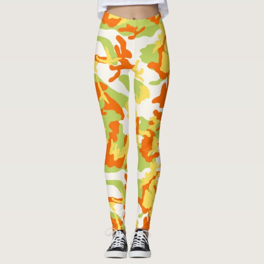 Summer Camo Pattern Leggings (Voorkant)