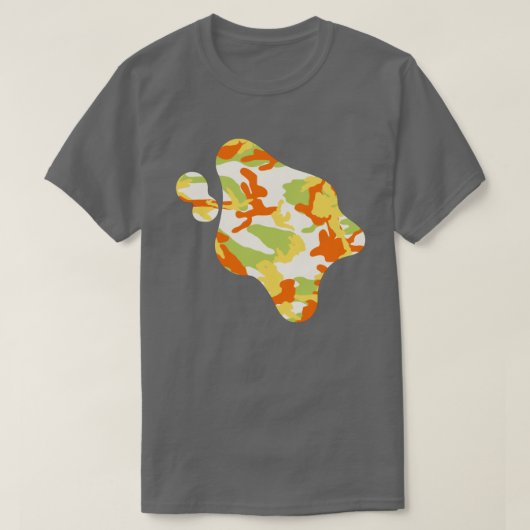 Summer Camo Pattern Paint Splat T-shirt (Design voorkant)