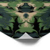 Summer Camouflage Kaleidoscope Poster (Hoek)