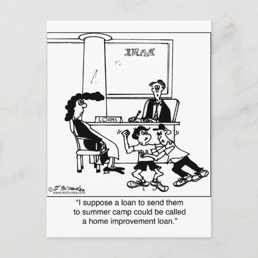 Summer Camp as Home Improvement Loan Briefkaart (Voorkant)